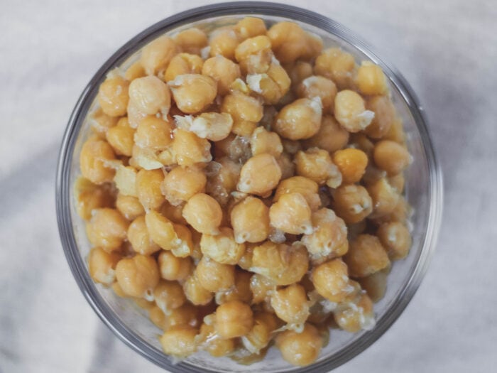 cooked chickpeas from scratch