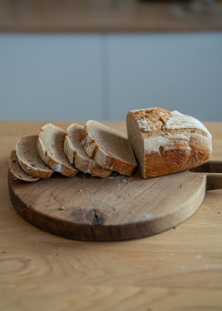 sliced sourdough bread