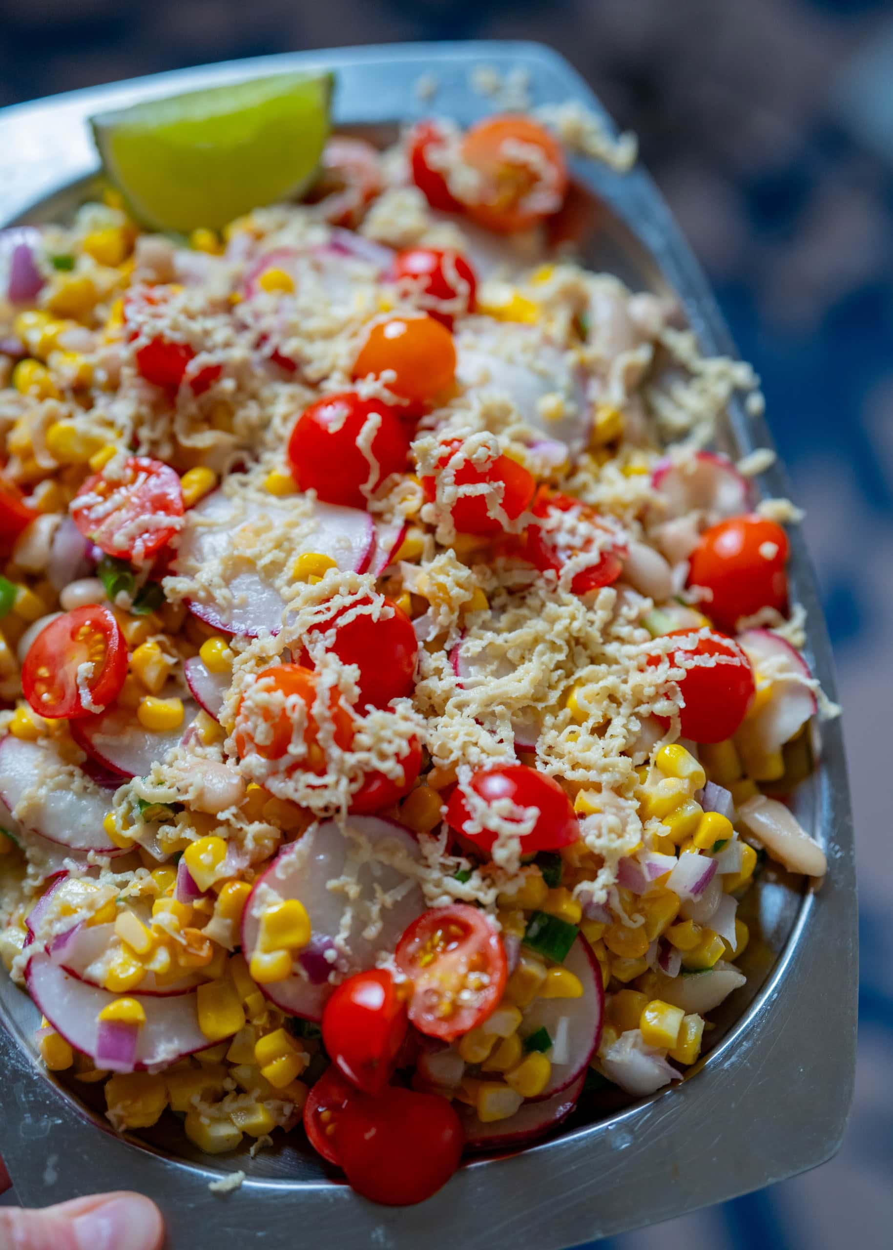 esquites white bean + radish fall salad