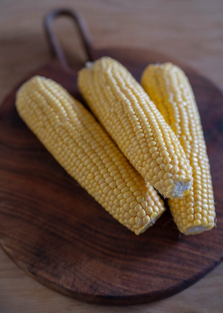 fresh shucked corn