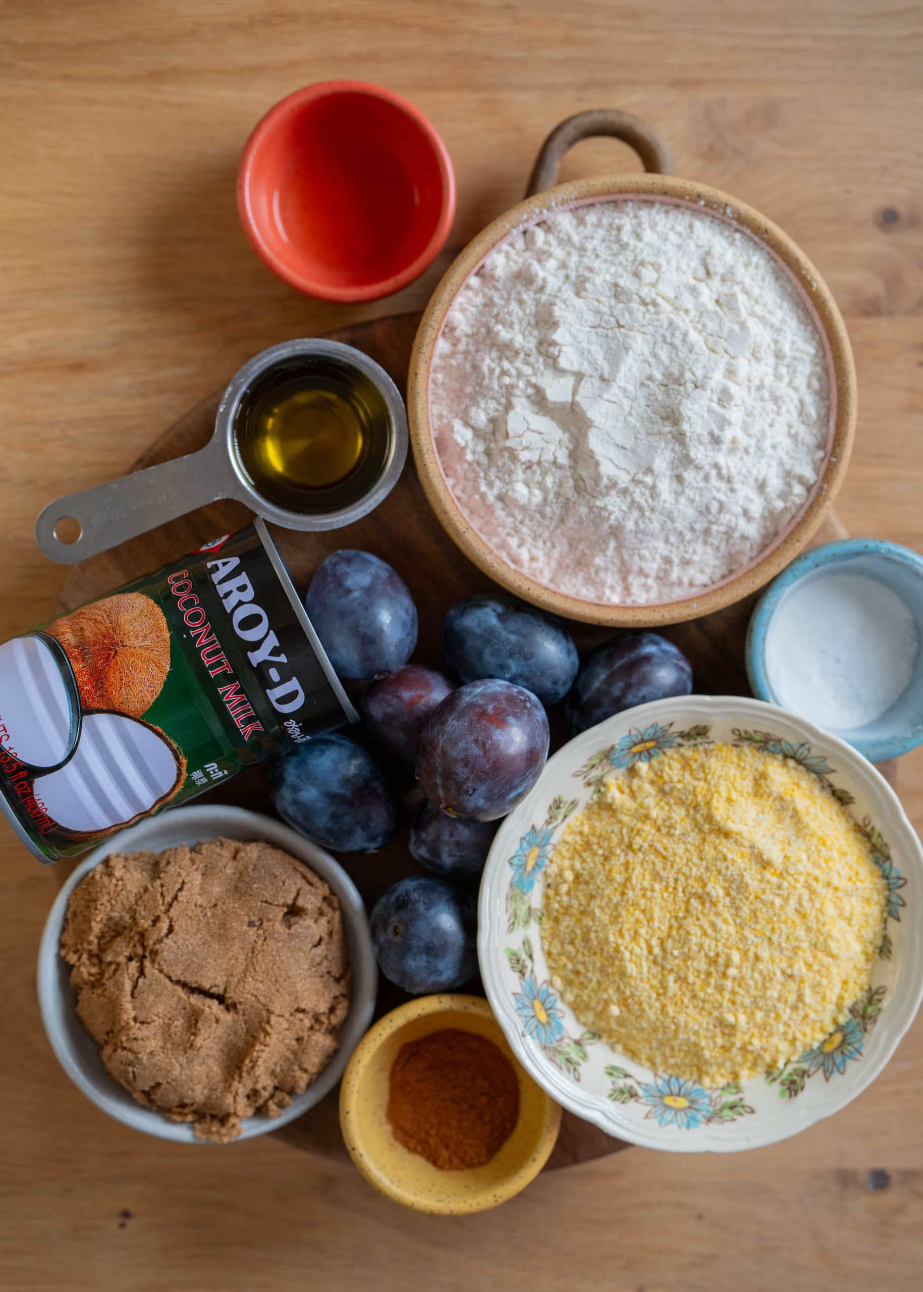 Plum upside down cake ingredients