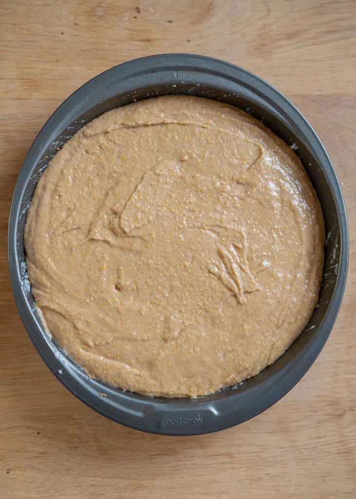 filled cake pan