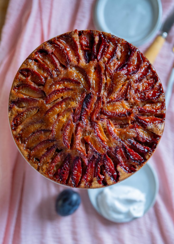 Plum upside down cake