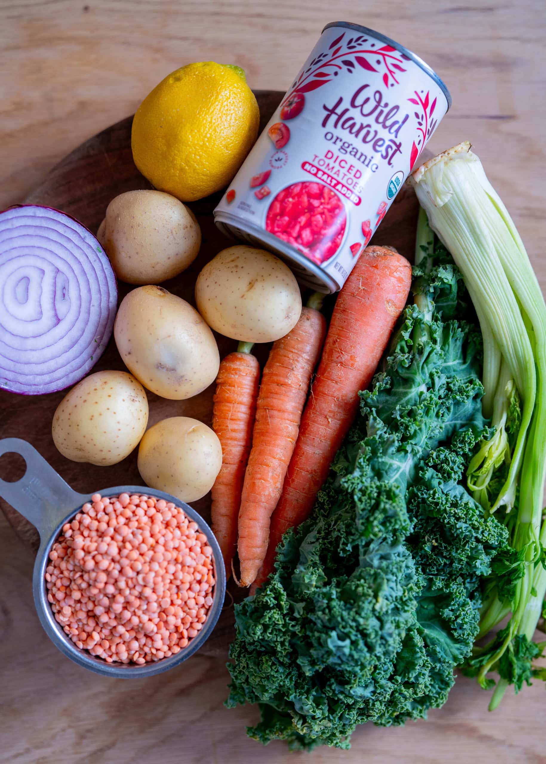 CLC red lentil curry ingredients