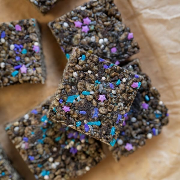 miso + black sesame paste rice krispie treats
