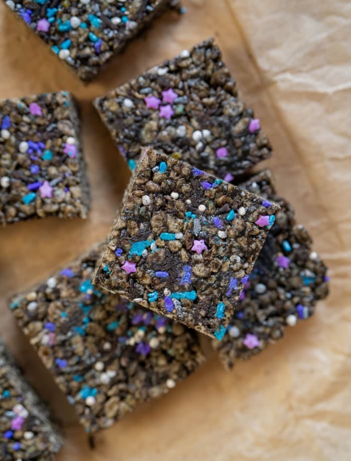 miso + black sesame paste rice krispie treats