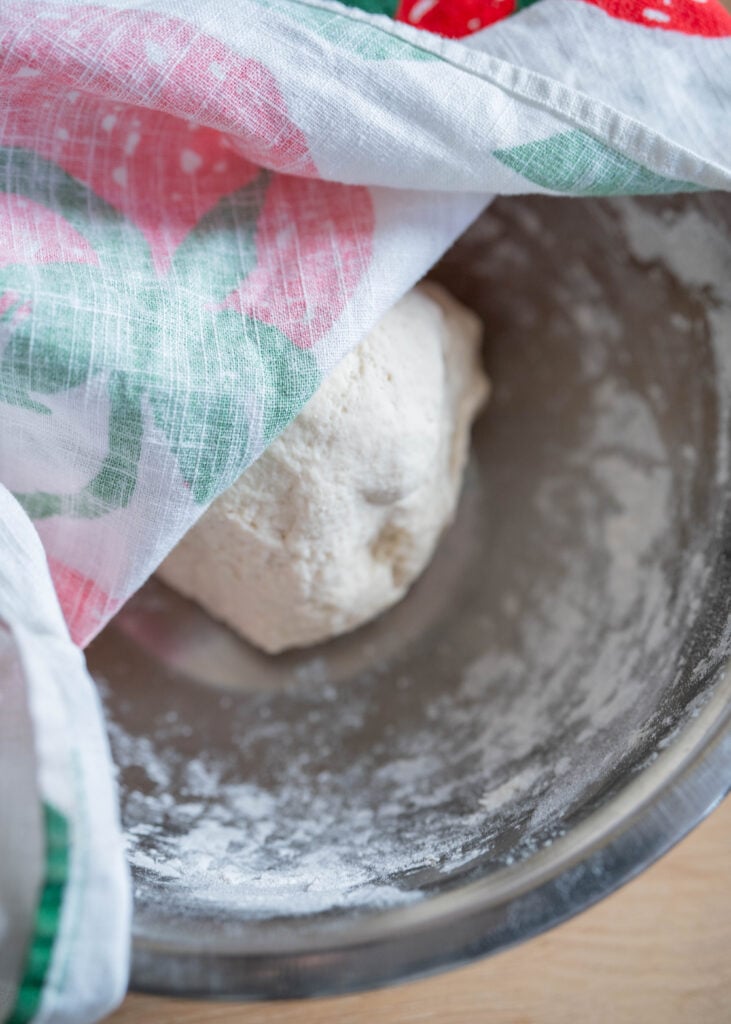 covering up dough ball