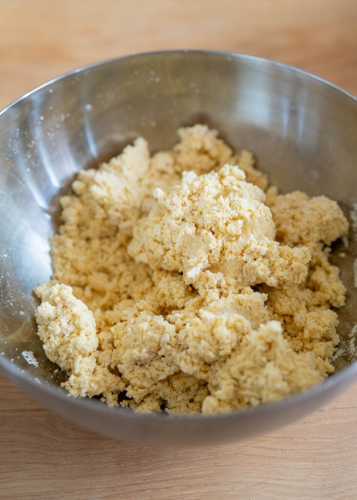 tofu + semolina flour