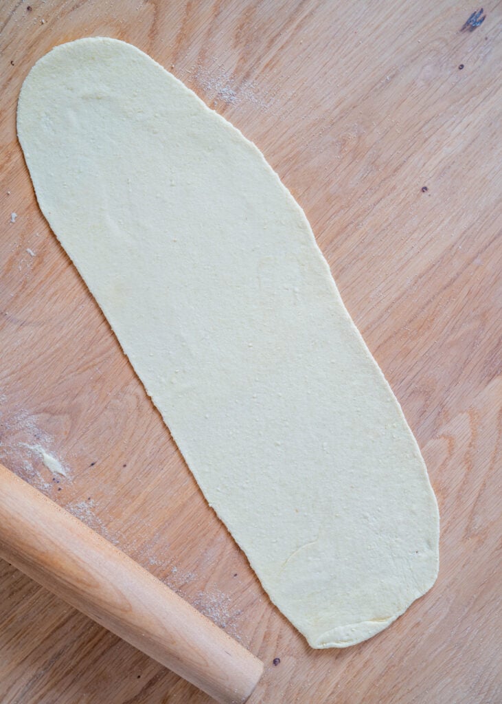 rolled out tofu dough