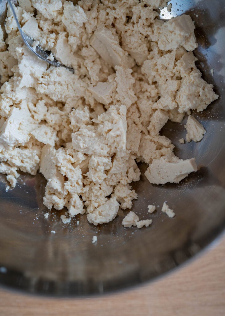 tofu, flour, salt