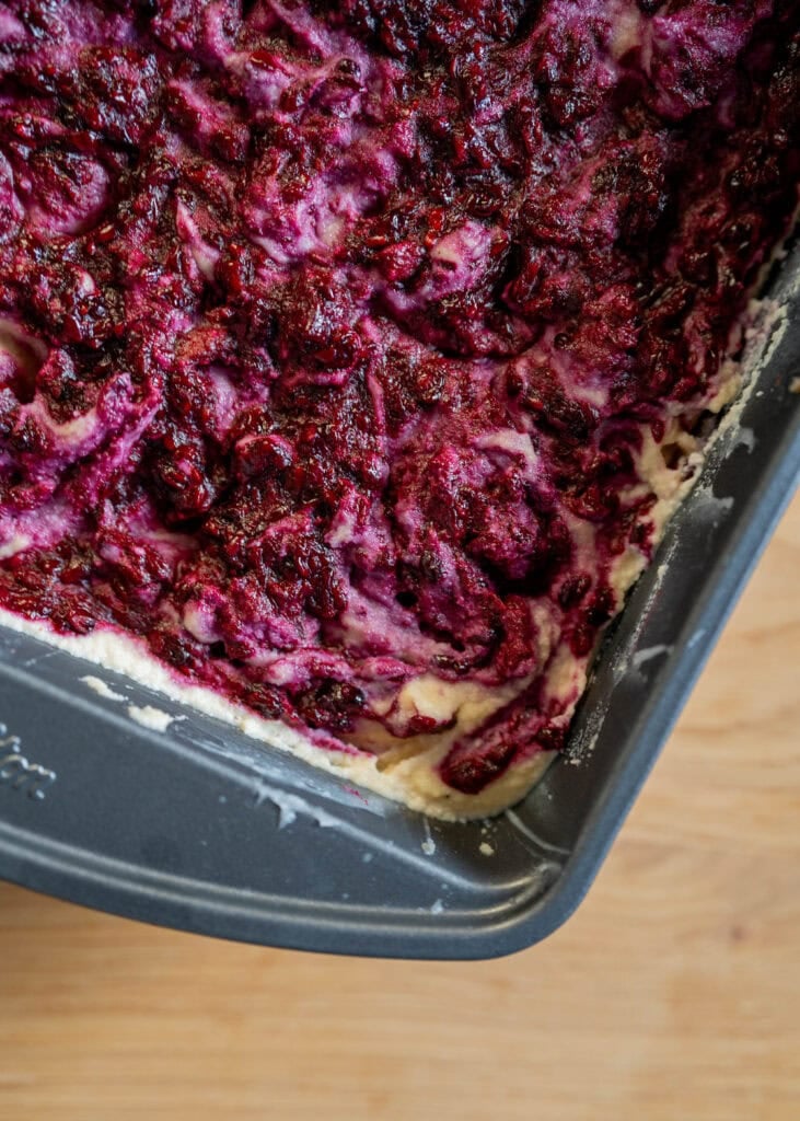 frozen vegan blackberry cheesecake  bars