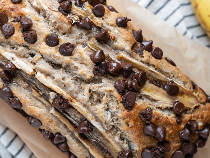 chocolatey sourdough banana bread
