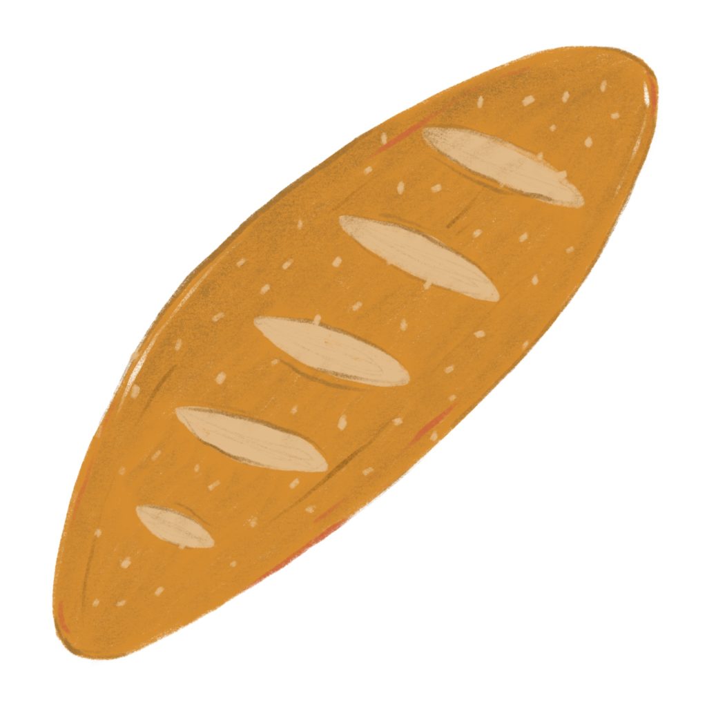 bread loaf illustration
