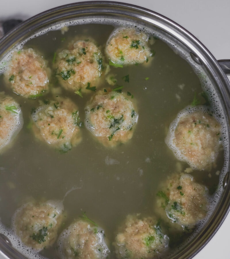 cooking vegan matzo balls