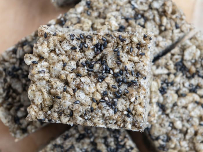 miso black sesame paste rice krispies