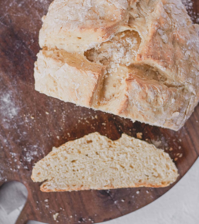 no yeast vegan bread loaf