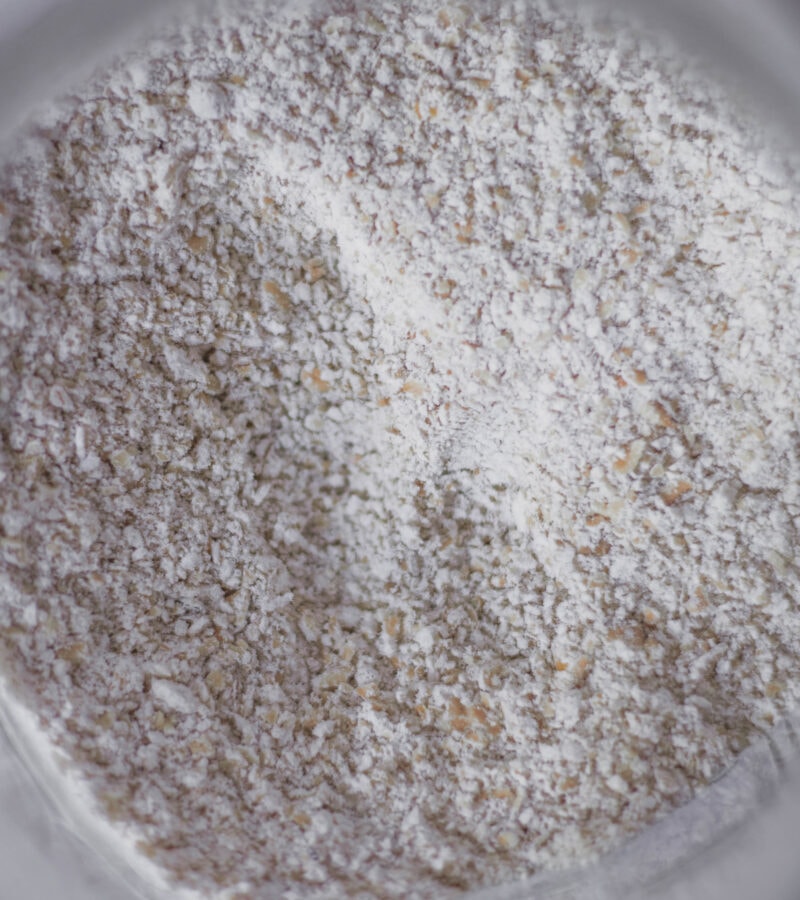 oat flour closeup